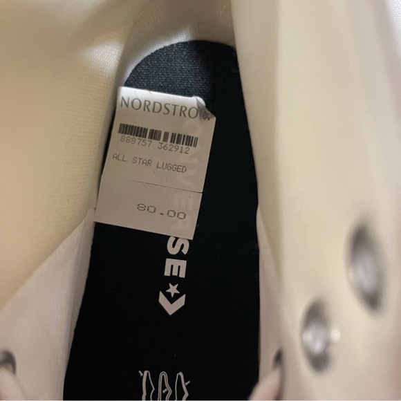 Converse Chuck Taylor All Star Lugged Sole High Top Sneaker White Size 9.5 - Picture 10 of 11